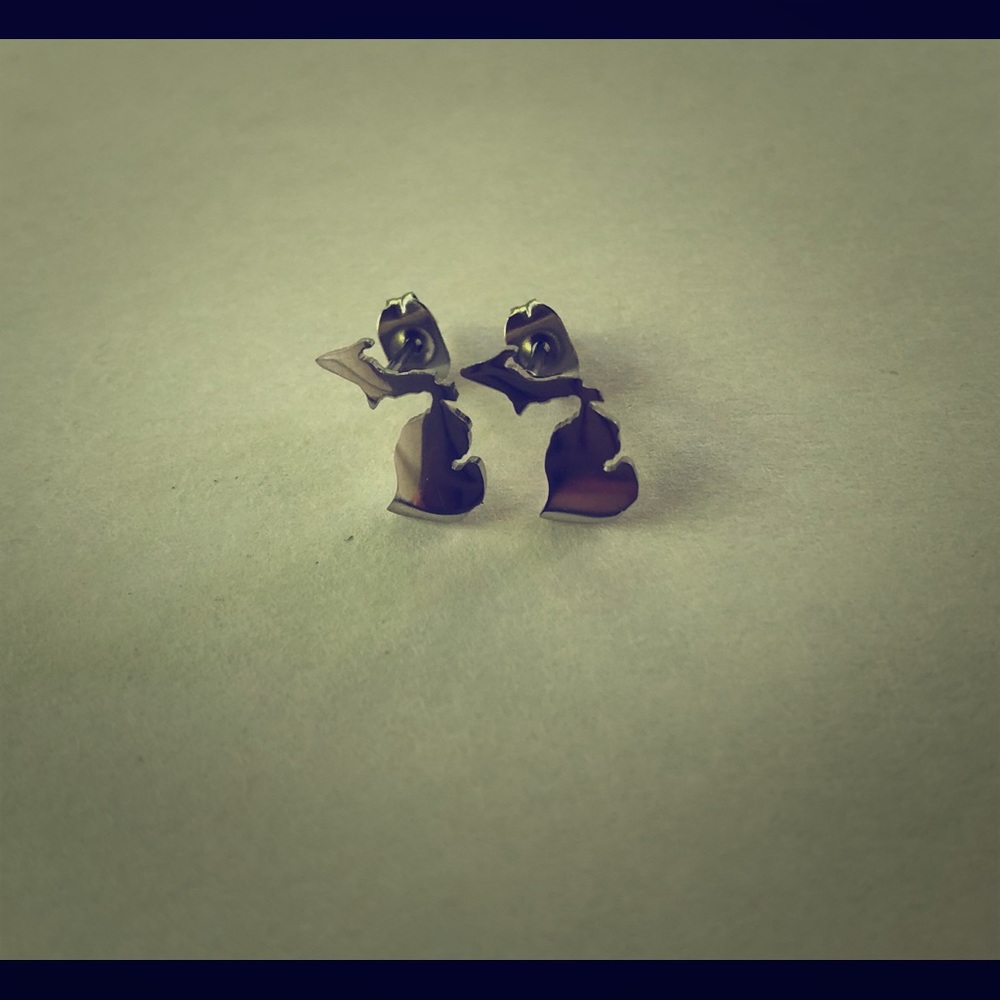 Michigan Map stud earrings